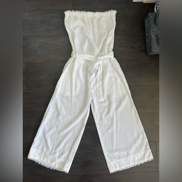 Anthropologie - Cloth & Stone White jumpsuit - Picture 2 of 6